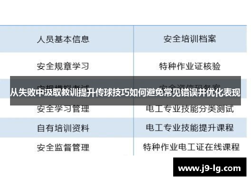 从失败中汲取教训提升传球技巧如何避免常见错误并优化表现